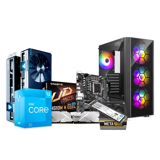 Intel Gaming PC Build with Core i3-12100 and Gigabyte H610M H ...