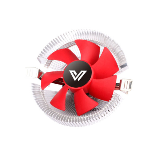 Value-Top VT-CL100 Air CPU Cooler with 8cm Red Blades Fan