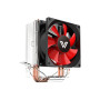 Value-Top VT-CL2800 Air CPU Cooler with 8cm Black Frame and Red Blades Fan