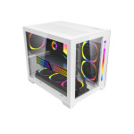 1STPLAYER SP7 White Mid Tower RGB Gaming Case