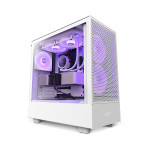 NZXT H5 Flow RGB Compact ATX Mid-Tower Case (White)