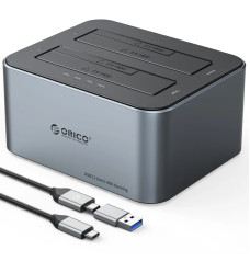 ORICO Dual Bay Aluminum Offline Clone Hard Drive Docking Station