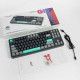 Zifriend Furrycube G87 Gasket Hot-swappable Wired Mechanical Keyboard ,Black+Dark Grey+Green, Noah silver Switch