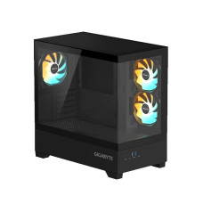 GIGABYTE C201 PANORAMIC Mid Tower M-ATX Casing - Balck