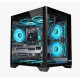 OVO F919-B Sea View 5 ARGB Infinity Fan Micro ATX Casing