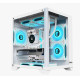 OVO F919-W Sea View 5 ARGB Infinity Fan Micro ATX Casing