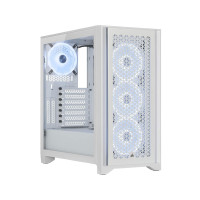 Corsair iCUE 4000D RGB Airflow QL Edition ATX Mid Tower Case - White