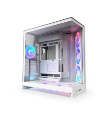 NZXT H9 Flow RGB+ (2025) Dual-Chamber Mid-Tower ATX Airflow Casing - White
