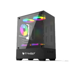 T-Wolf Ice Cooler X5 ARGB M-ATX Mid Tower Gaming Casing