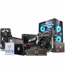 Budget PC Build AMD Ryzen 5 8400F Processor And MSI PRO B650M-B DDR5 AMD AM5 m-ATX Motherboard