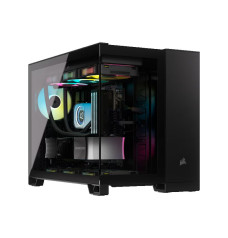 Corsair iCUE LINK 2500X RGB Micro ATX Dual Chamber Casing - Black
