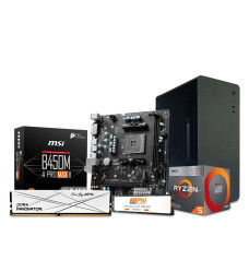Budget PC Build AMD Ryzen 5 3400G Processor & MSI B450M-A PRO MAX II AMD AM4 Motherboard