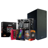 Budget PC Build AMD Ryzen 5 5600GT Desktop Processor & MSI B450M-A PRO MAX II AMD AM4 Motherboard