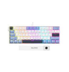 AJAZZ NK61 Wired Mechanical Gaming Keyboard - Blue White Dark Blue