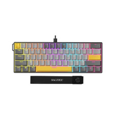 AJAZZ NK61 Wired Mechanical Gaming Keyboard - Stray Night Gray