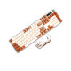 PC POWER Fury Combo Brown RGB Gaming Keyboard Mouse
