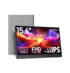 KOORUI E1512A 15.6 inch FHD 1080P IPS Portable Gaming Monitor