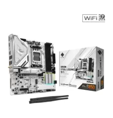 ASRock B850M STEEL LEGEND WIFI AM5 DDR5 mATX Motherboard