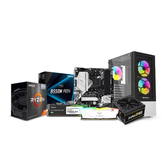 AMD Gaming Budget PC Build with Ryzen 7 5700G and ASRock B550M Pro4