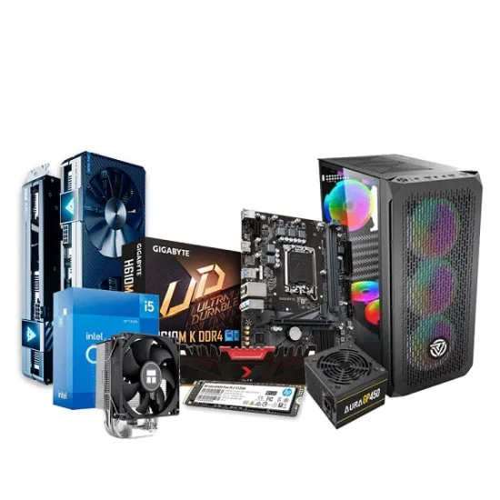 Intel Budget Gaming PC with Core i5 12400F & Gigabyte H610M K price in bd