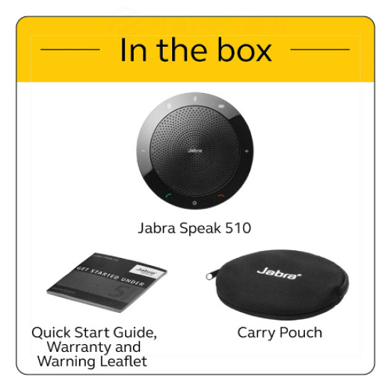 Jabra Speak 510 Wireless Bluetooth Portable Speaker for Smartphone Audio Conference
