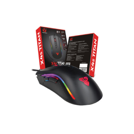 Fantech X4S Titan Macro RGB Gaming Mouse Black