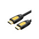 Ugreen HDMI Male to Male, 5 Meter, Black-Yellow Cable