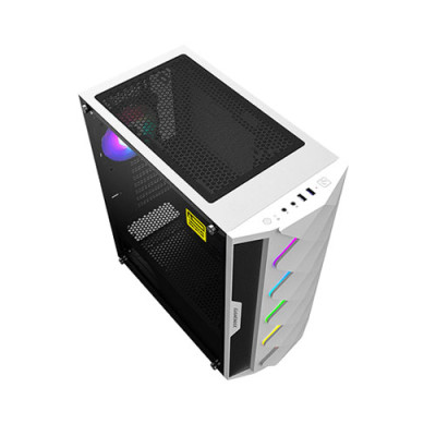 GameMax White Diamond Mid-Tower PC Gaming Case