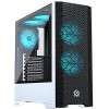 Metallic Gear Neo Air ATX Mid Tower RGB Gaming Case (White)
