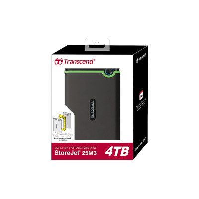 Transcend StoreJet 25M3 4TB USB 3.1 Portable Hard Disk