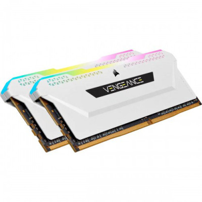 Corsair Vengeance RGB Pro SL 32GB (2x16GB) 3600MHz DDR4 Desktop RAM - White