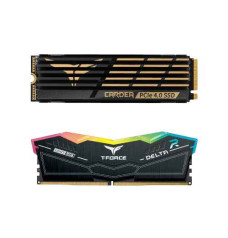 TEAM T-FORCE DELTA RGB 32GB (16GBx2) 6000MHz DDR5 RAM Black & CARDEA Z44Q 2TB SSD Bundle